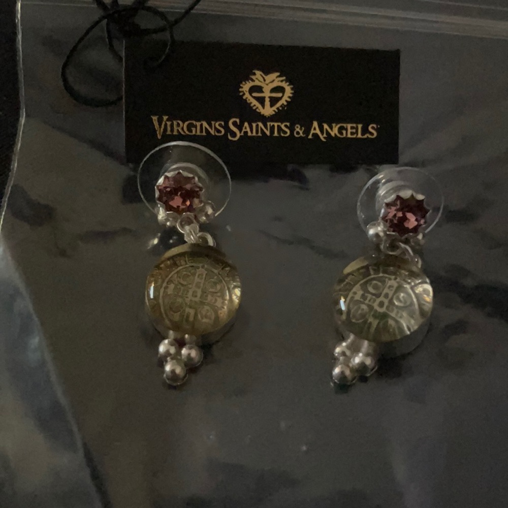 ❤️Virgins Saints & Angels Allegra Earrings NEW Retail $229 - Picture 3 of 5